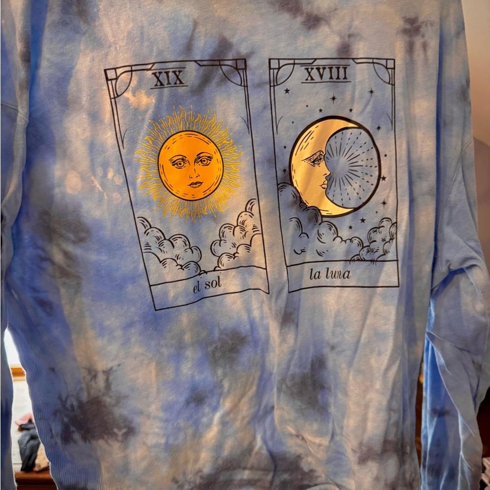 No Boundaries Sky Blue Tie-Dye Top